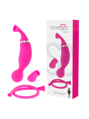 VIBRADOR KIRK PREMIUM SILICONE CON SUCCIÓN RECARGABLE DE LA MARCA MORESSA