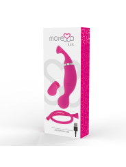 VIBRADOR KIRK PREMIUM SILICONE CON SUCCIÓN RECARGABLE DE LA MARCA MORESSA