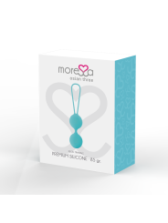 BOLAS CHINAS OSIAN THREE SILICONA SUAVE TURQUESA DE LA MARCA MORESSA