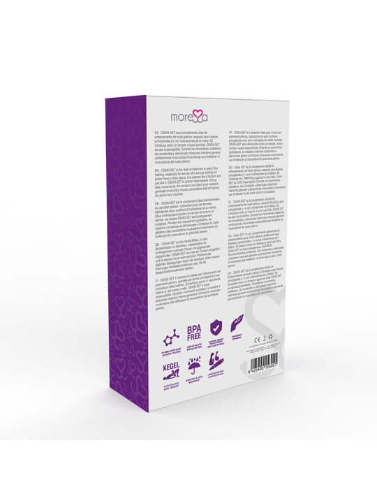 BOLAS CHINAS OSIAN SET SILICONA SUAVE ENTRENAMIENTO PÉLVICO DE LA MARCA MORESSA