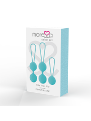 BOLAS CHINAS SILICONA TURQUESA OSIAN SET PREMIUM DE LA MARCA MORESSA
