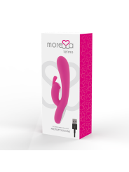 VIBRADOR RABBIT TELMO SILICONA RECARGABLE 7 VELOCIDADES DE LA MARCA MORESSA