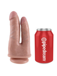 DILDO DOBLE PENETRACIÓN REALISTA KING COCK DE LA MARCA KING COCK