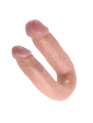 DILDO DOBLE PENETRACIÓN REALISTA 13.9 CM KING COCK DE LA MARCA KING COCK