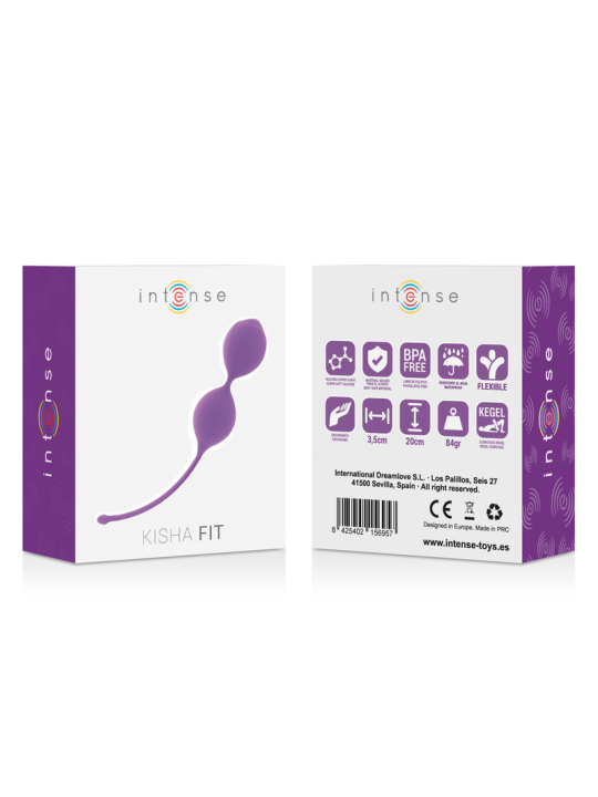 BOLAS KEGEL SILICONA KISHA FIT TONIFICACIÓN PÉLVICA DE LA MARCA INTENSE HEALTH & FUN
