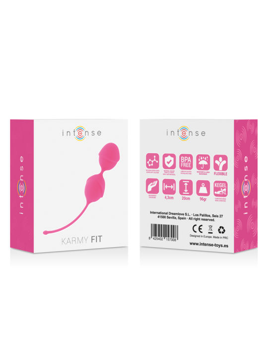 BOLAS KEGEL SILICONA SUELO PÉLVICO INTENSE FUCSIA DE LA MARCA INTENSE HEALTH & FUN