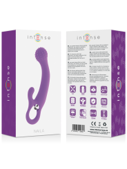 VIBRADOR SILICONA NAILA ESTIMULADOR PUNTO G CLITORIS DE LA MARCA INTENSE FUN