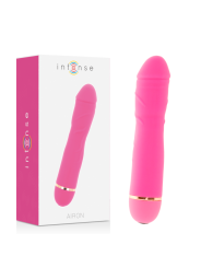 VIBRADOR SILICONA 20 VELOCIDADES AIRON ROSA DE LA MARCA INTENSE FUN