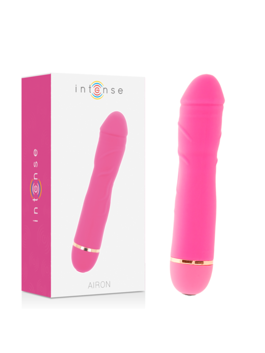 VIBRADOR SILICONA 20 VELOCIDADES AIRON ROSA DE LA MARCA INTENSE FUN