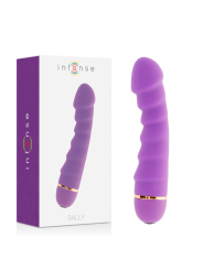 VIBRADOR SALLY 20 VELOCIDADES SILICONA LILA PUNTO G DE LA MARCA INTENSE FUN