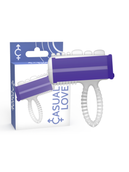 VIBRADOR ANILLO LENGUA LILA INTENSO DE LA MARCA CASUAL LOVE