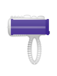 VIBRADOR ANILLO LENGUA LILA INTENSO DE LA MARCA CASUAL LOVE