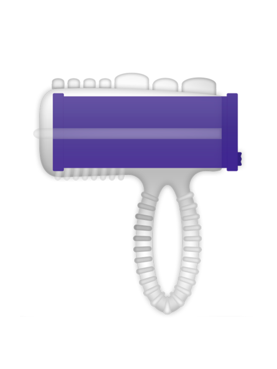 VIBRADOR ANILLO LENGUA LILA INTENSO DE LA MARCA CASUAL LOVE
