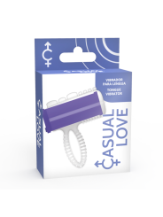 VIBRADOR ANILLO LENGUA LILA INTENSO DE LA MARCA CASUAL LOVE