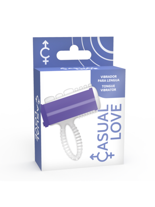 VIBRADOR ANILLO LENGUA LILA INTENSO DE LA MARCA CASUAL LOVE
