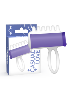 ESTIMULADOR DEDO VIBRADOR PUNTO G LILA DE LA MARCA CASUAL LOVE