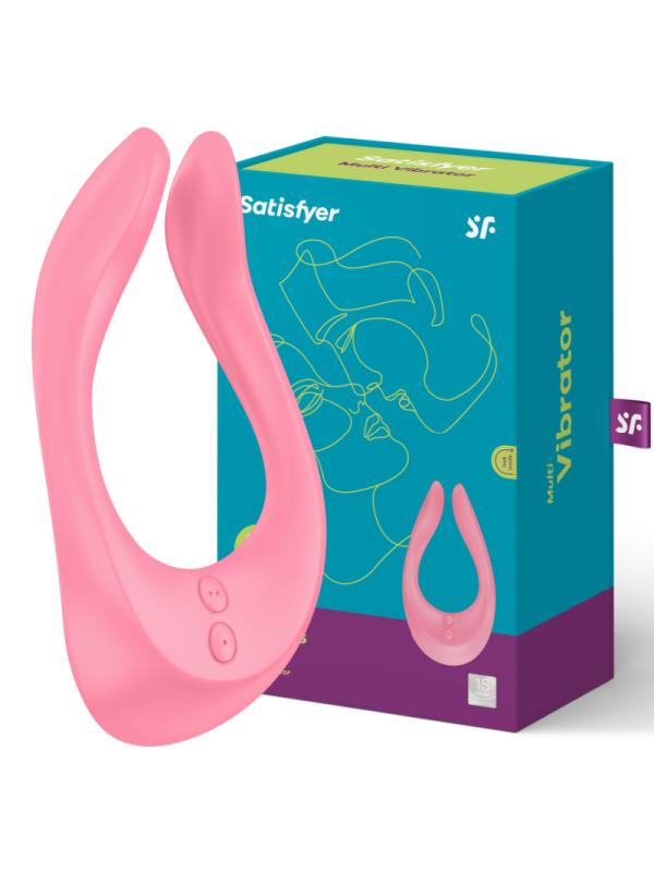 VIBRADOR EN FORMA DE U MULTIFUNCIÓN RECARGABLE USB DE LA MARCA SATISFYER PARTNER