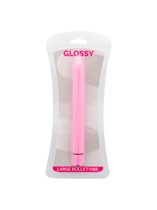 VIBRADOR SLIM ROSA SILENCIOSO Y RESISTENTE AL AGUA DE LA MARCA GLOSSY