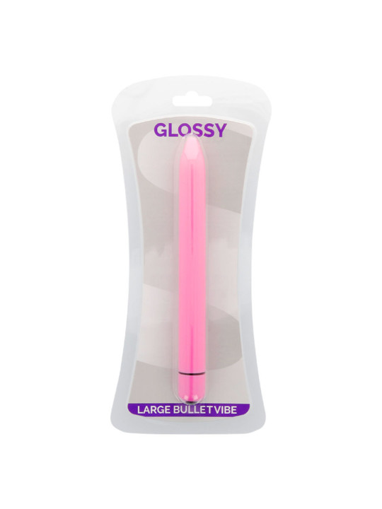 VIBRADOR SLIM ROSA SILENCIOSO Y RESISTENTE AL AGUA DE LA MARCA GLOSSY