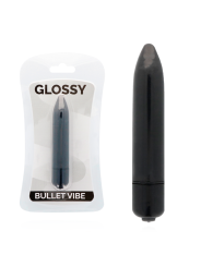 VIBRADOR SILENCIOSO RESISTENTE AL AGUA THIN NEGRO DE LA MARCA GLOSSY