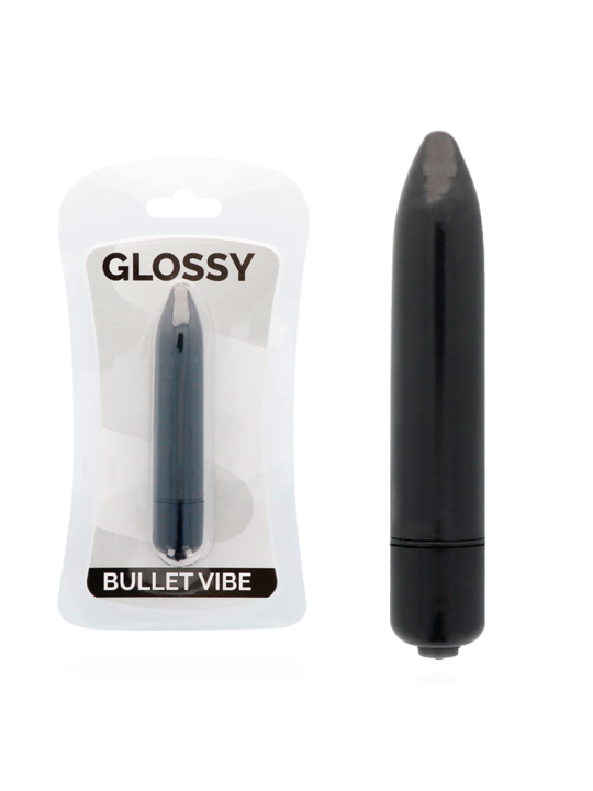 VIBRADOR SILENCIOSO RESISTENTE AL AGUA THIN NEGRO DE LA MARCA GLOSSY