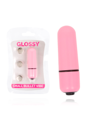 VIBRADOR PEQUEÑO SILENCIOSO RESISTENTE AL AGUA ROSA DE LA MARCA GLOSSY