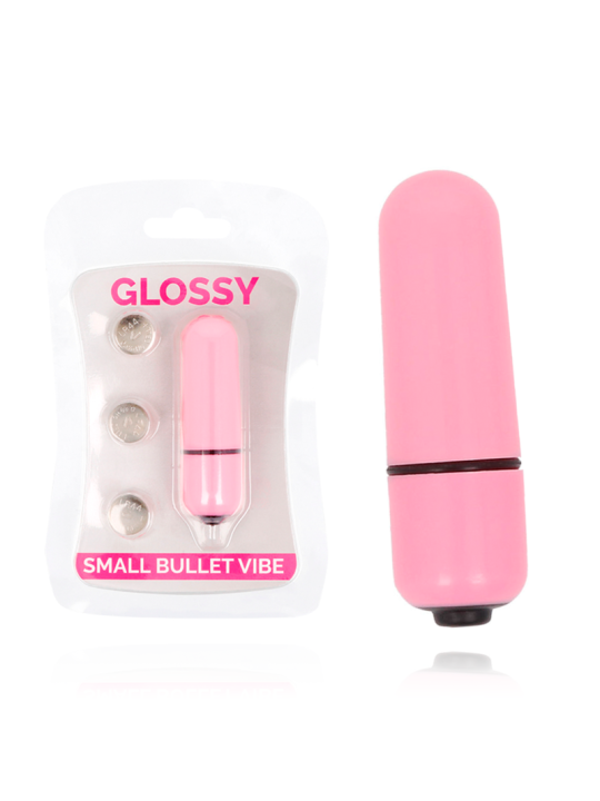 VIBRADOR PEQUEÑO SILENCIOSO RESISTENTE AL AGUA ROSA DE LA MARCA GLOSSY