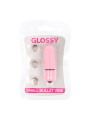 VIBRADOR PEQUEÑO SILENCIOSO RESISTENTE AL AGUA ROSA DE LA MARCA GLOSSY