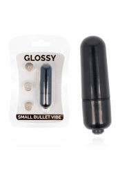 VIBRADOR SILENCIOSO RESISTENTE AL AGUA SMALL BALA NEGRO DE LA MARCA GLOSSY