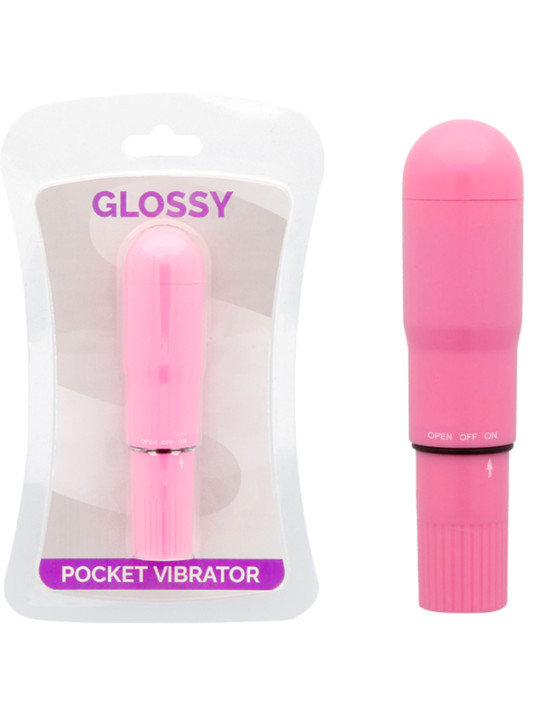 VIBRADOR ROSA SILENCIOSO RESISTENTE AL AGUA DE LA MARCA GLOSSY
