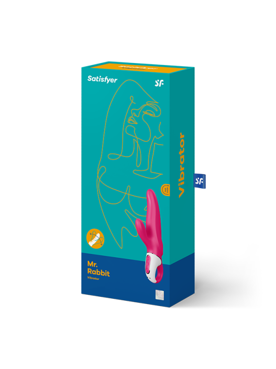 VIBRADOR RABBIT SATISFYER CON 12 MODOS Y SILICONA SUAVE DE LA MARCA SATISFYER VIBRATOR