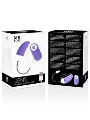 HUEVO VIBRADOR CONTROL REMOTO DENIS 10 MODOS SILICONA DE LA MARCA MR. BOSS