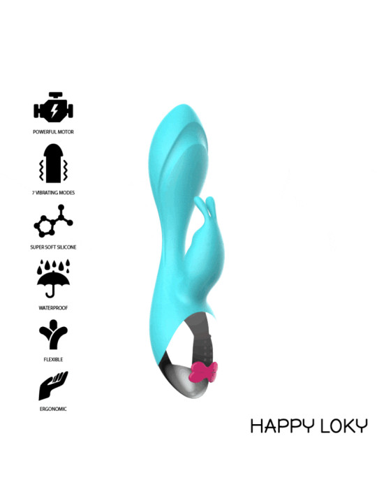 MIKY VIBRADOR RABBIT ESTIMULACIÓN PUNTO G Y CLÍTORIS DE LA MARCA HAPPY LOKY