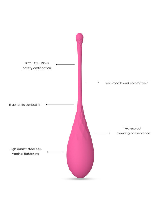 SET ENTRENADOR VAGINAL KEGEL FIT 6 PESOS SUELO PÉLVICO DE LA MARCA LESLIE