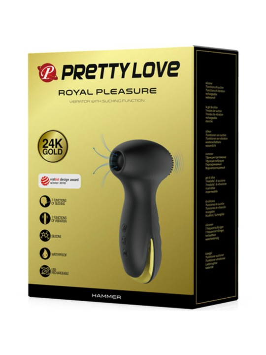 SMART HAMMER VIBRADOR Y SUCCIÓN 7 MODOS DE LA MARCA PRETTY LOVE SMART