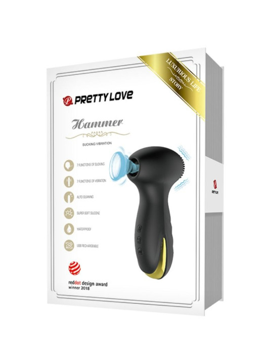 SMART HAMMER VIBRADOR Y SUCCIÓN 7 MODOS DE LA MARCA PRETTY LOVE SMART