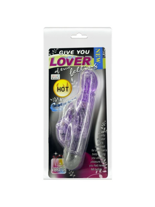VIBRADOR CONEJO PUNTO G Y CLÍTORIS 10 MODOS LILA DE LA MARCA BAILE VIBRATORS
