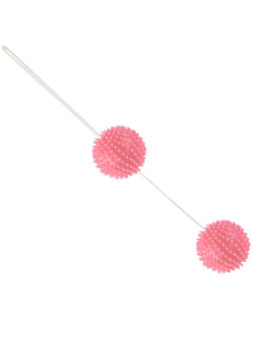 BOLAS CHINAS TEXTURADAS ROSA PARA SUELO PÉLVICO 3.6 CM DE LA MARCA BAILE STIMULATING