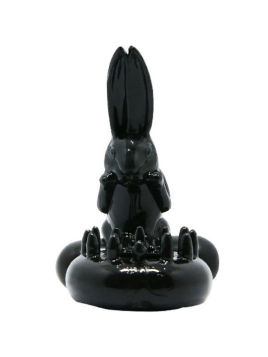 ANILLO VIBRADOR CON CONEJO PARA PAREJAS - NEGRO DE LA MARCA BAILE FOR HIM