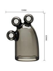 FUNDA VIBRADORA MULTIVELOCIDAD CON BALAS ESTIMULANTES DE LA MARCA BAILE FOR HIM