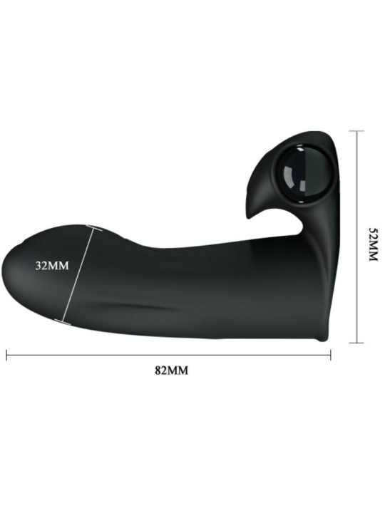 VIBRADOR DEDAL ADONIS - SILICONA SUAVE Y PORTÁTIL DE LA MARCA PRETTY LOVE