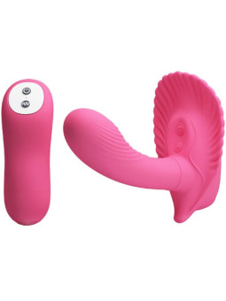 CONCHA VIBRADORA SILICONA 30 MODOS CONTROL REMOTO DE LA MARCA PRETTY LOVE FLIRTATION