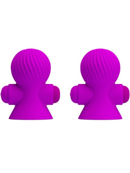 ESTIMULADOR PEZONES 12 MODOS VIBRACIÓN SILICONA USB DE LA MARCA PRETTY LOVE SMART
