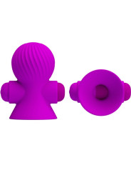 ESTIMULADOR PEZONES 12 MODOS VIBRACIÓN SILICONA USB DE LA MARCA PRETTY LOVE SMART