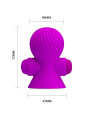 ESTIMULADOR PEZONES 12 MODOS VIBRACIÓN SILICONA USB DE LA MARCA PRETTY LOVE SMART