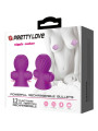 ESTIMULADOR PEZONES 12 MODOS VIBRACIÓN SILICONA USB DE LA MARCA PRETTY LOVE SMART
