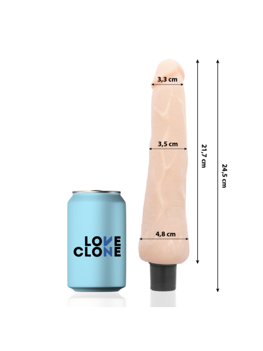 VIBRADOR REALÍSTICO SELF LUBRICATION 24.5 CM DE LA MARCA LOVECLONE