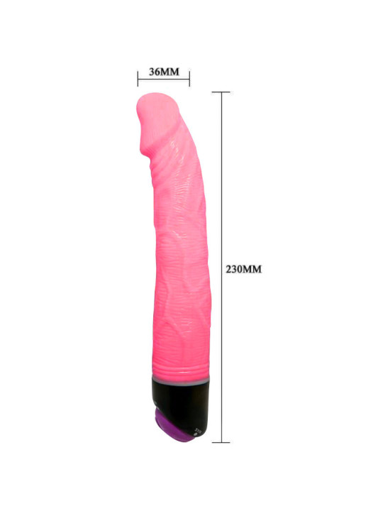 VIBRADOR REALISTICO ADOUR CLUB 23 CM TEXTURA SUAVE DE LA MARCA BAILE VIBRATORS