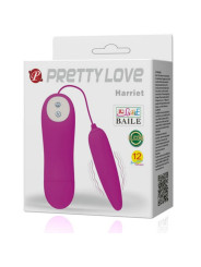HARRIET HUEVO VIBRADOR SILICONA 12 MODOS DE LA MARCA PRETTY LOVE