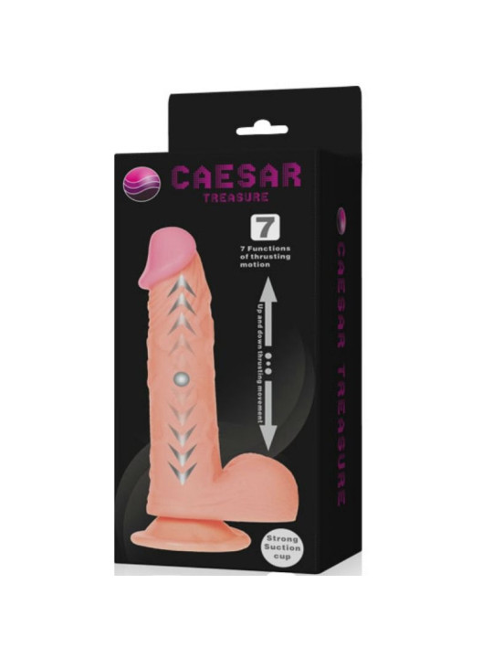 DILDO REALÍSTICO CAESAR CON VENTOSA Y FUNCIÓN UP & DOWN DE LA MARCA BAILE VIBRATORS